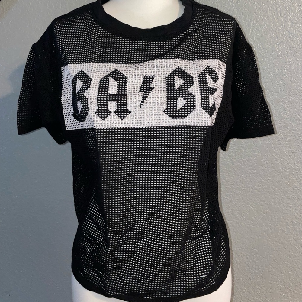 BA⚡️BE size L mesh tee